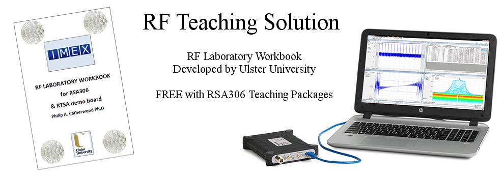 RF Teaching Solution Developed by Ulster University. Free with RSA306 teaching solutions.
